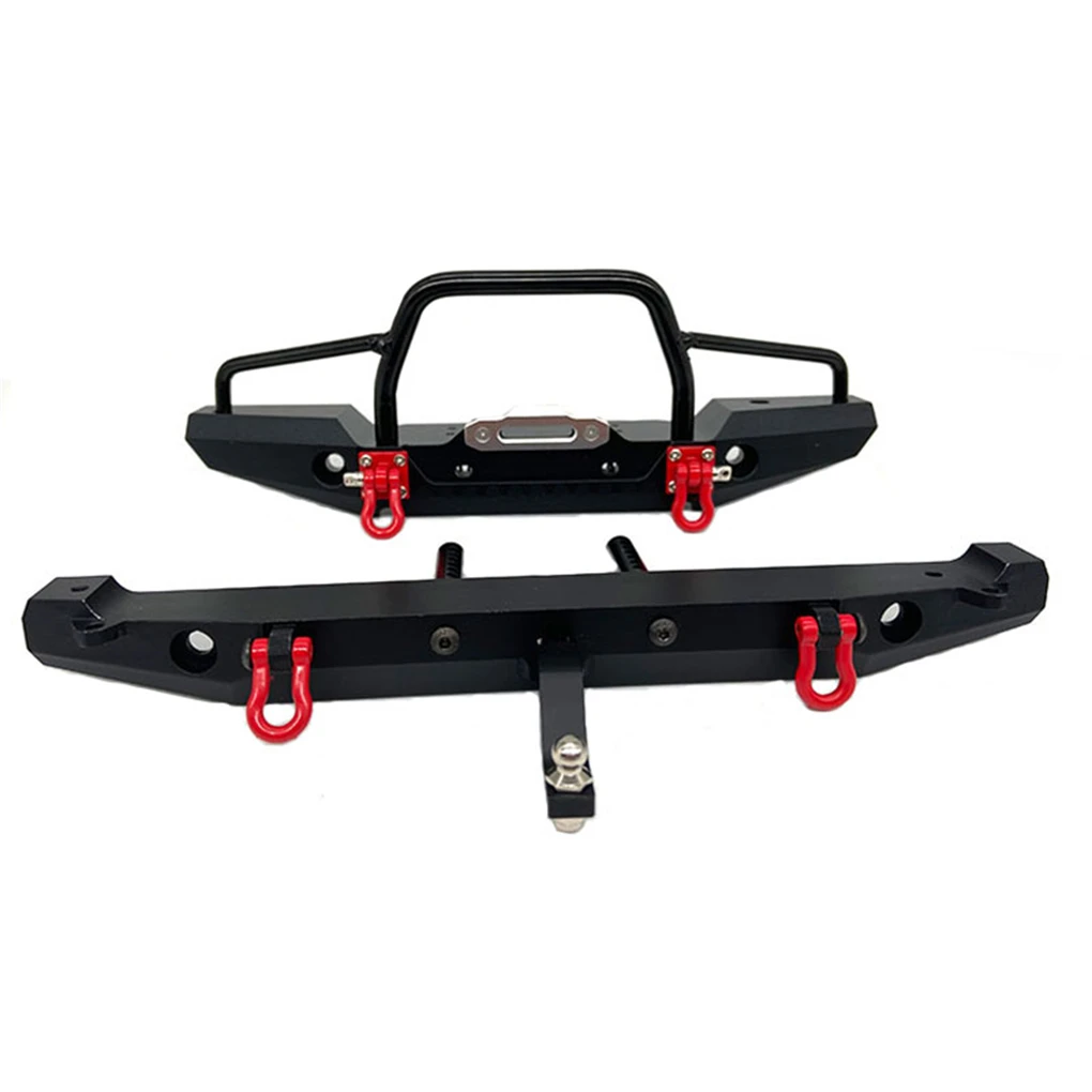 Anti-Collision Front And Rear Bumper With LED Light for 1:10 RC Crawler Car TRAXXAS TRX-4 Axial SCX10 SCX10-II 90046 90047