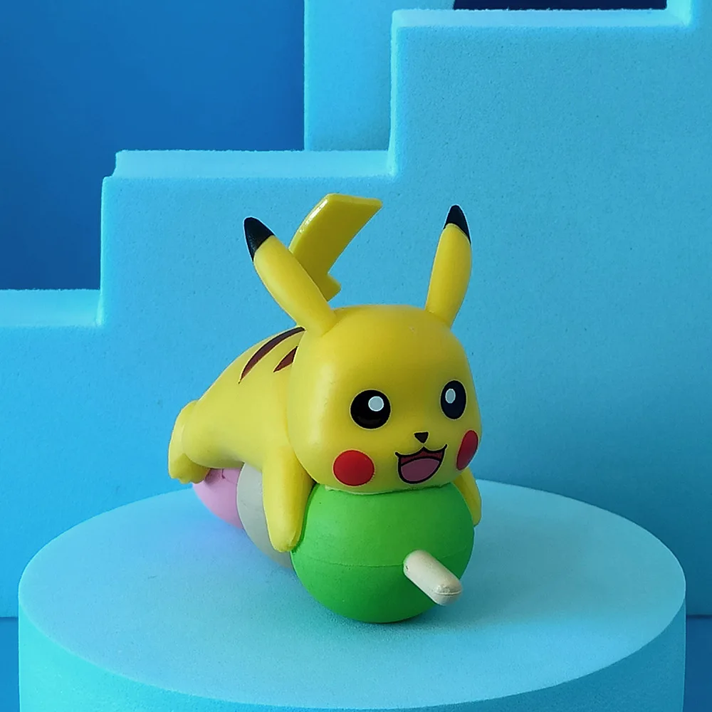 Pokemon Anime Figura Fine Food Pikachu Modello carino Collezione di bambole Auto Ornamenti da tavolo Modello di torta per bambini Regalo