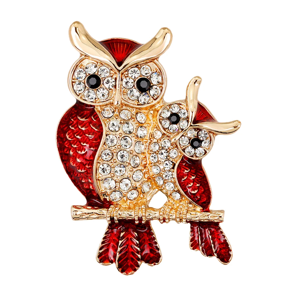 Small Gift Creative Brooches Clothing Costume Props Decoration Owl Shape Breastpin