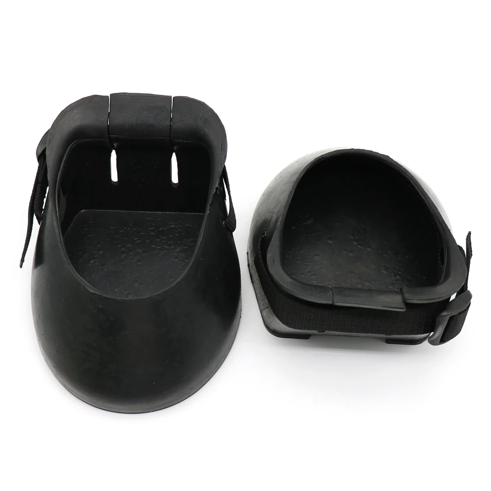 Zapatos antideslizantes para caballos, botas de herradura ecuestre de goma, reparación, corrección de casco de caballo, protectores de casco de rendimiento, 2 uds.