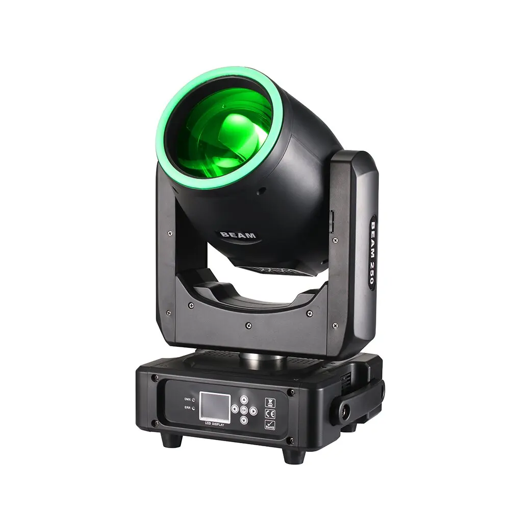 Lyre 250W 8R RGBW BEAM DMX512 Bühnenlicht mit mobilem Audiosteuerungskopf und DMX-DJ-Licht, geeignet