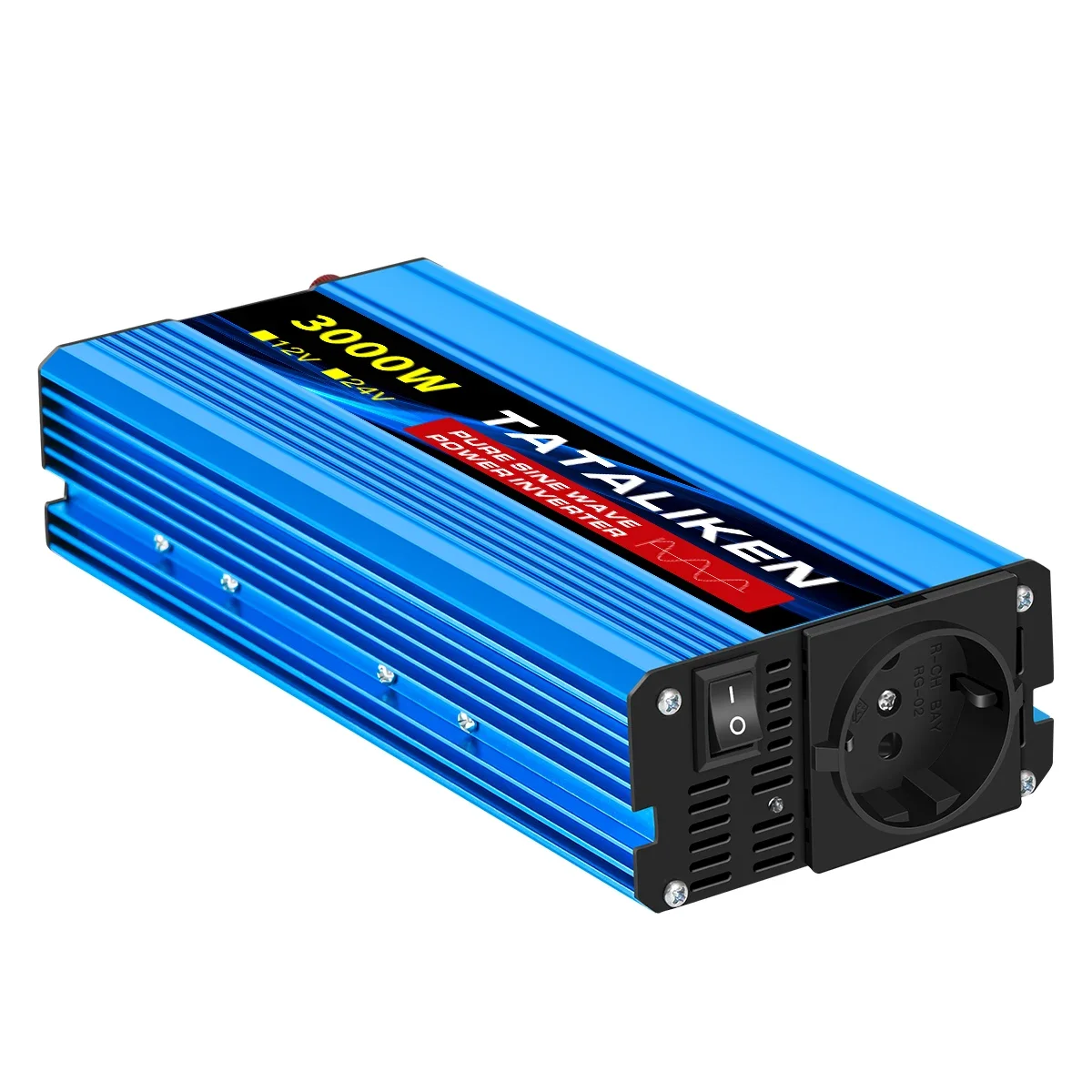 1600W 2200W 3200W 4000W Pure Sine Wave Power Inverter DC 12V/24v to AC 220V 50HZ with EU Socket Car Adapte