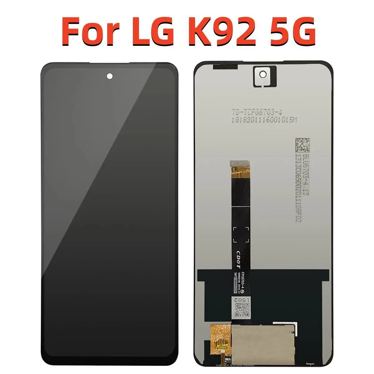 Original For LG K92 5G LMK920 LM-K920 LCD Display Touch Screen Digitizer Replacement