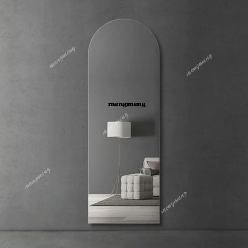 a139 Arch style full-length mirror household bedroom floor-to-ceiling mirror wall-mounted fitting mirror