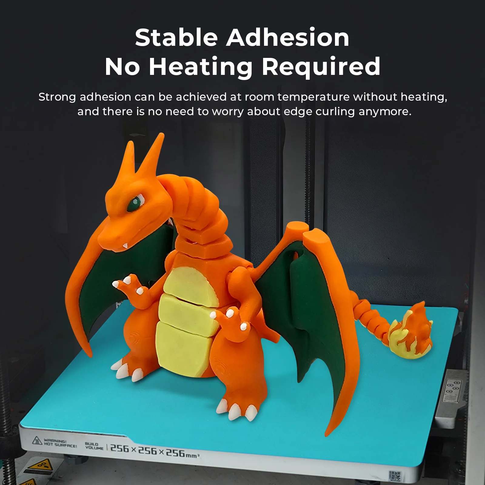 

Cool Plate For Bambu Lab X1/P1P/A1 Double Sided 3D Printer Plate No Heating Needed, Quick Release Strong Adhesion for PLA/PETG​