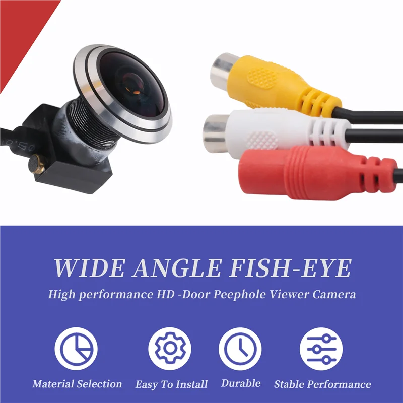 1.7Mm Panorama Fish-Eye AHD Video Camera 2MP 1080P Door Peephole Viewer Camera Wide Angle For Home Security-X62A