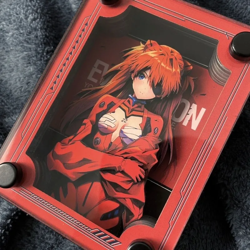 إيفا أسوكا لانغلي سوريو أنيمي نموذج الاكريليك اليدوية ثلاثي الأبعاد الطوب عرض الجدول اللوحة الزخرفية زخرفة المنزل جديد