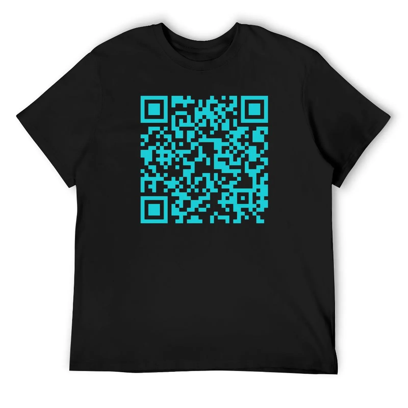 

Rick roll QR code T-Shirt plus size tops anime summer shirt cute tops designer t shirt men