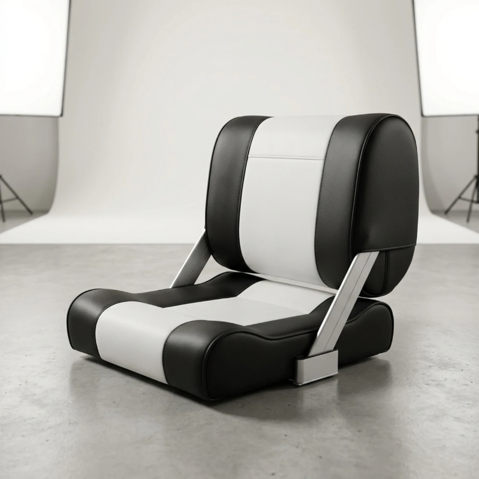 Boat Pilot Chair Contoured Boat Seat with Padded Backrest Pilot Chair Sleek Furniture Comfortable for Anglers