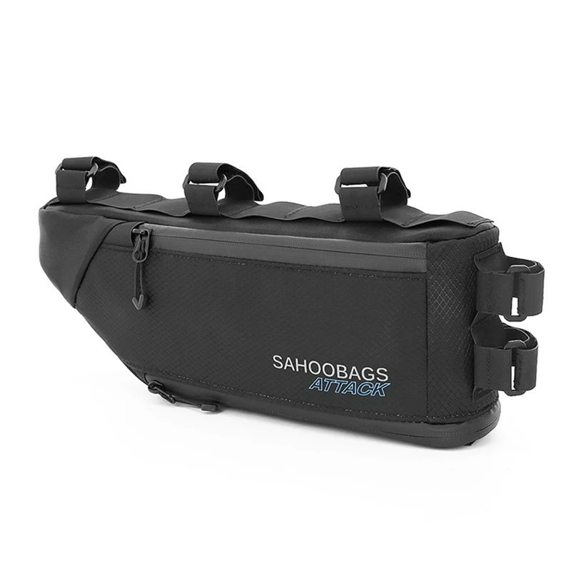 

Sahoo Mountain Bike Bag Upper Pipe Bag Anti Water 4L Nylon Triangle Bag Bike Riding Equipment Bicycle Accessories