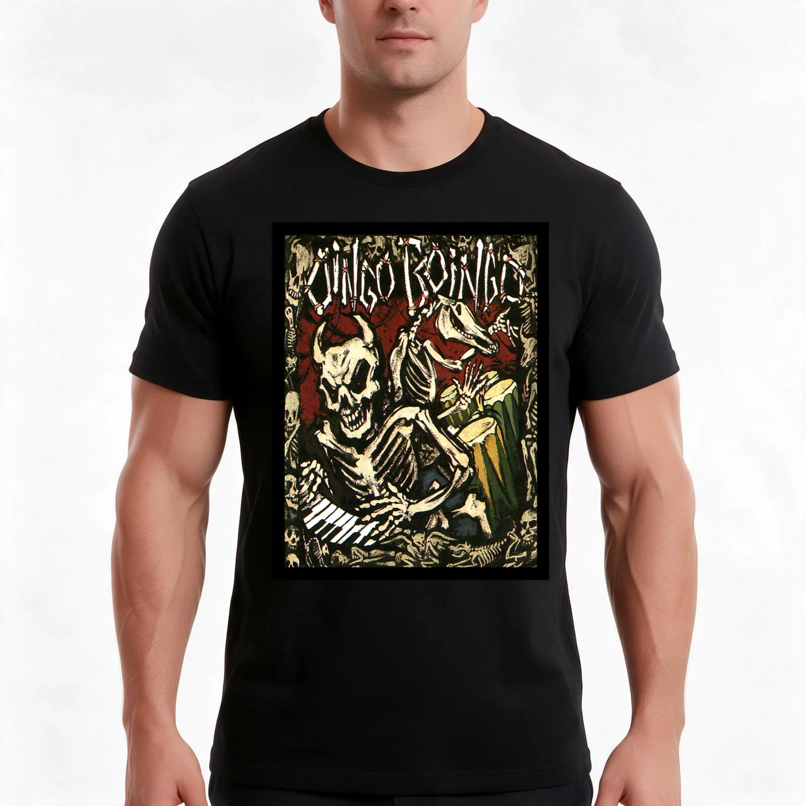 Halloween Farewell - Oingo Boingo T-Shirt Summer Casual Cotton Tee Oversized Streetwear Tops Vintage Graphic Print