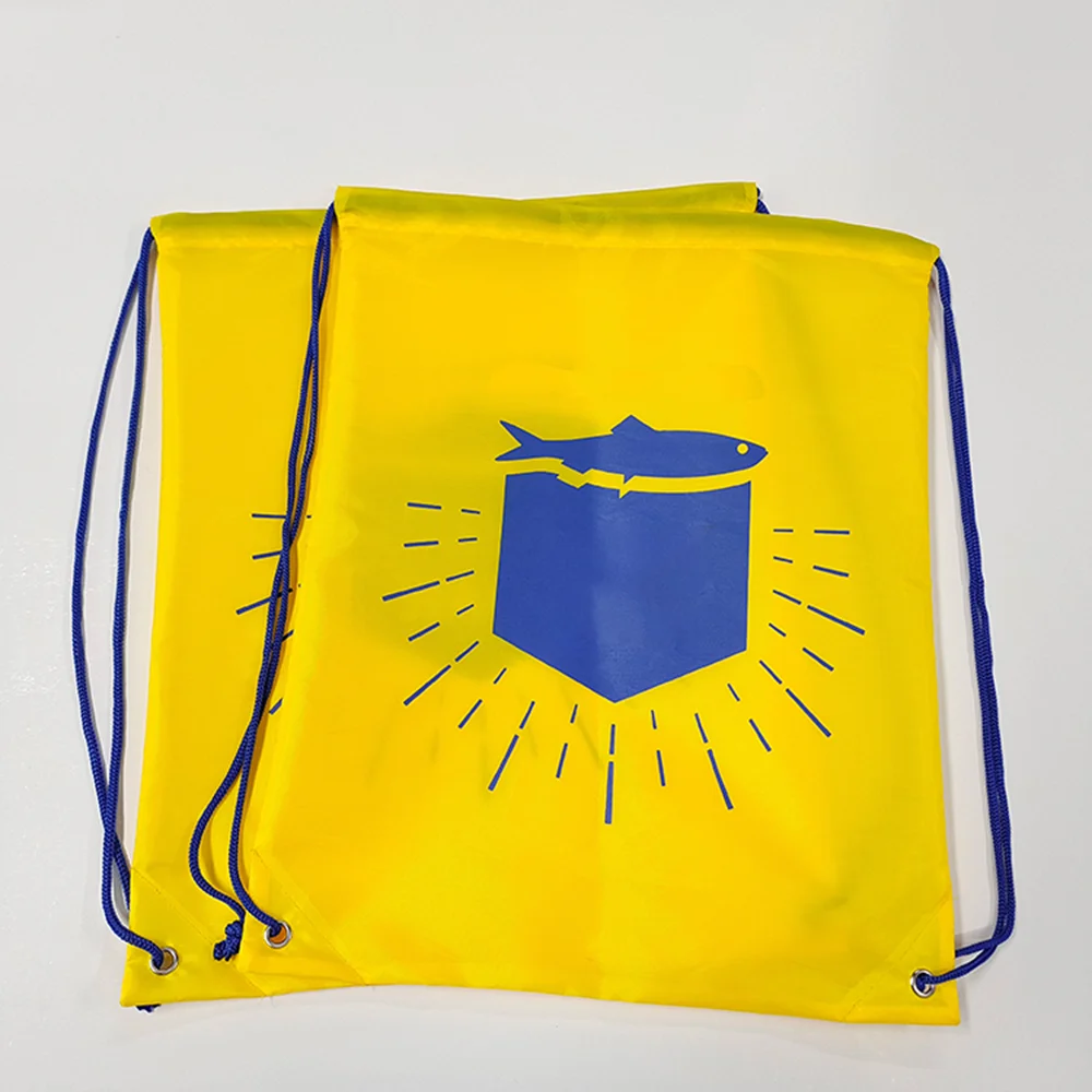 

Рекламный легкий рюкзак из полиэстера, переработанная многоразовая портативная сумка для хранения продуктов и путешествий