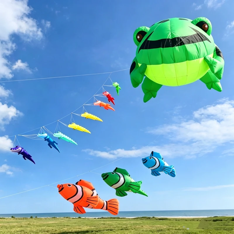 Crocodile fish kite pendant soft kite string pilot inflatable kites professional parachute flying dragon Big kite drachen cometa