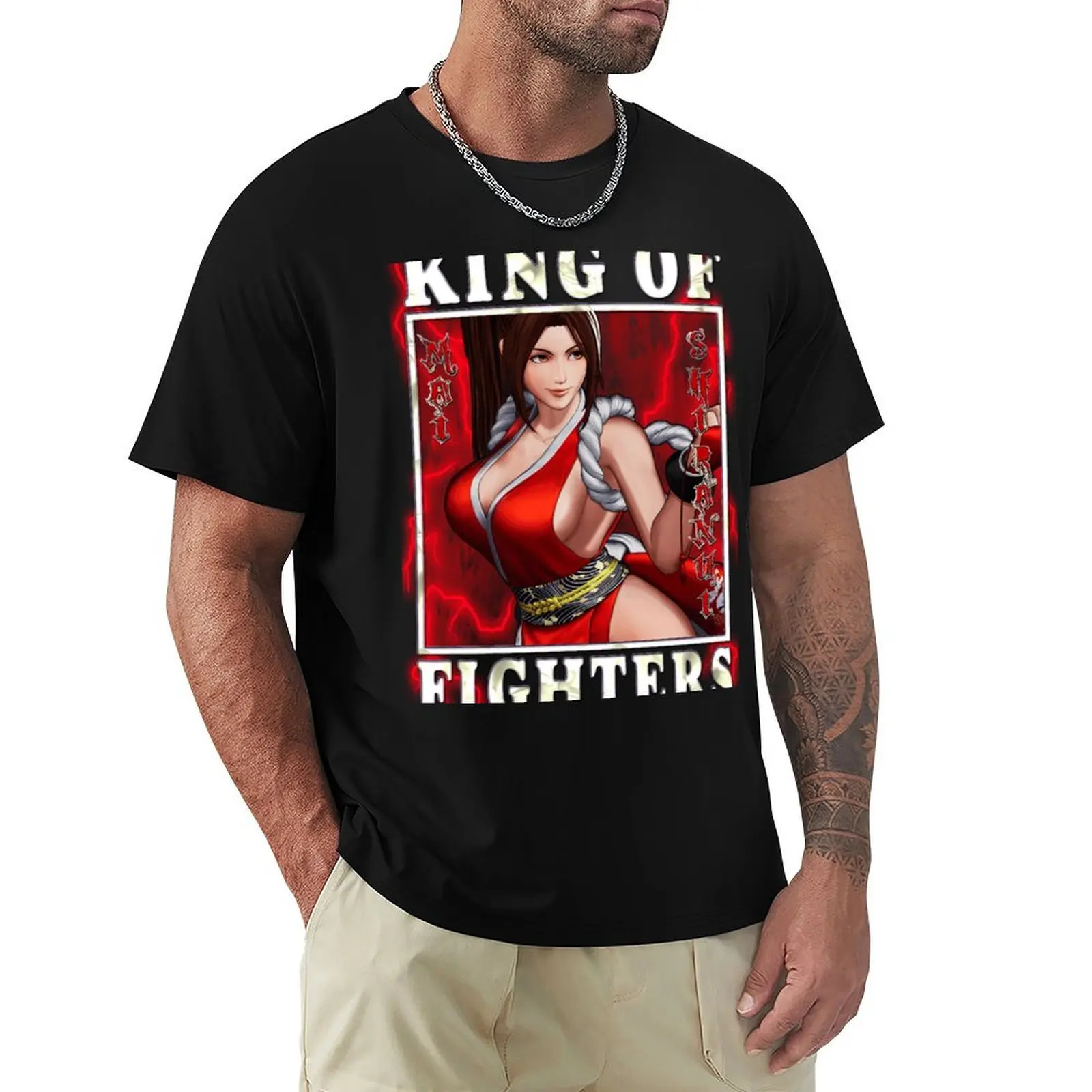 

2025 new model King of Fighters XV - Fascinating Kunohi Mai Shiranui KOF T-Shirt blanks cute tops t shirt men