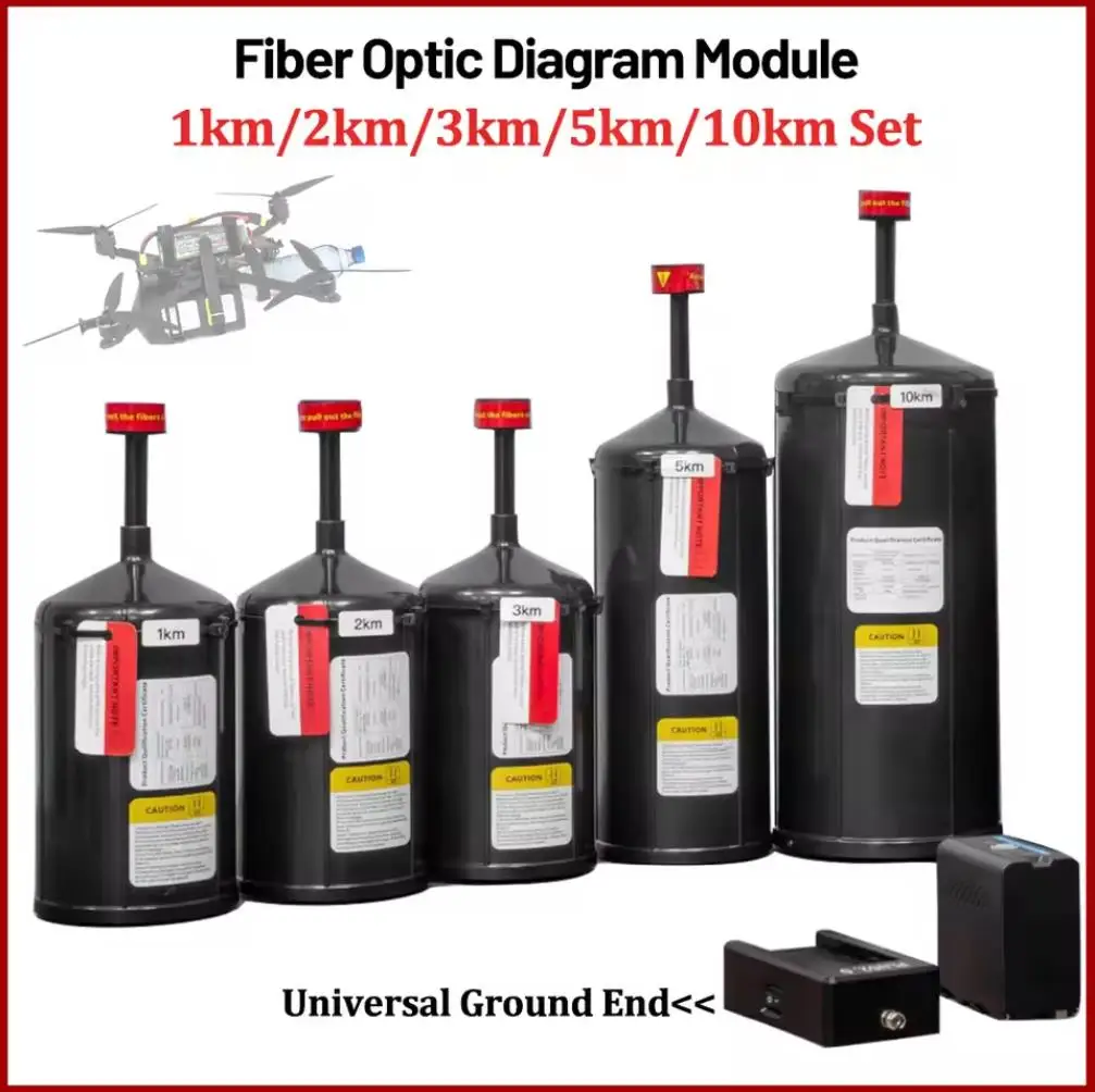 

Ultra Long Distance 30km Fiber Optic Drone Kit FPV Anti-Interference Optical Fiber Communication Equipment For FPV Drone RC Cars
