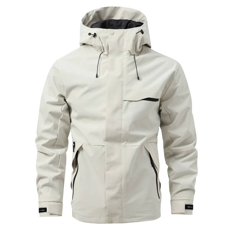 

Autumn Men's Waterproof HikingJackets Men Outdoor Windbreaker Climbing Hooded Coats Men Sprots Breathable Zipper Jacket Clothing