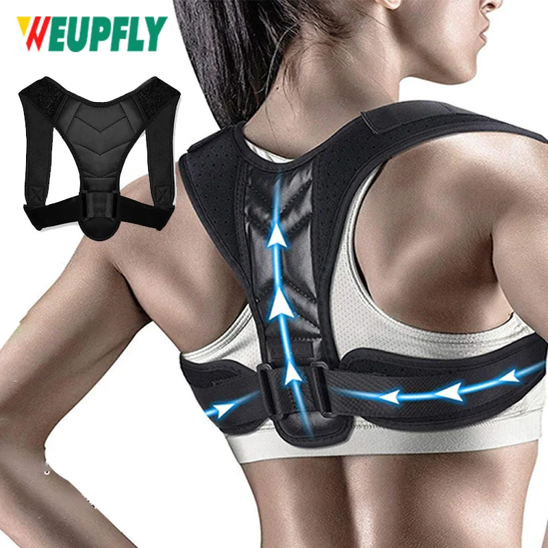 Adjustable Back Posture Corrector Belt Clavicle Spine Men Women Home Office Outdoor Upper Back Waist Shoulder Posture Correction