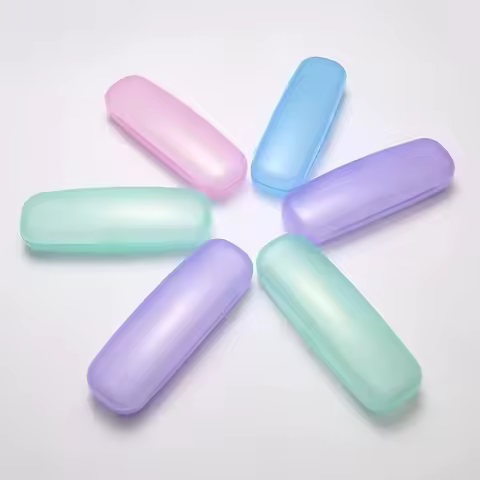 Translucent Eyeglass Case Portable Plastic Eyewear Cases Reading Glasses Box Myopic Lens Glasses Protector Box High Quality New