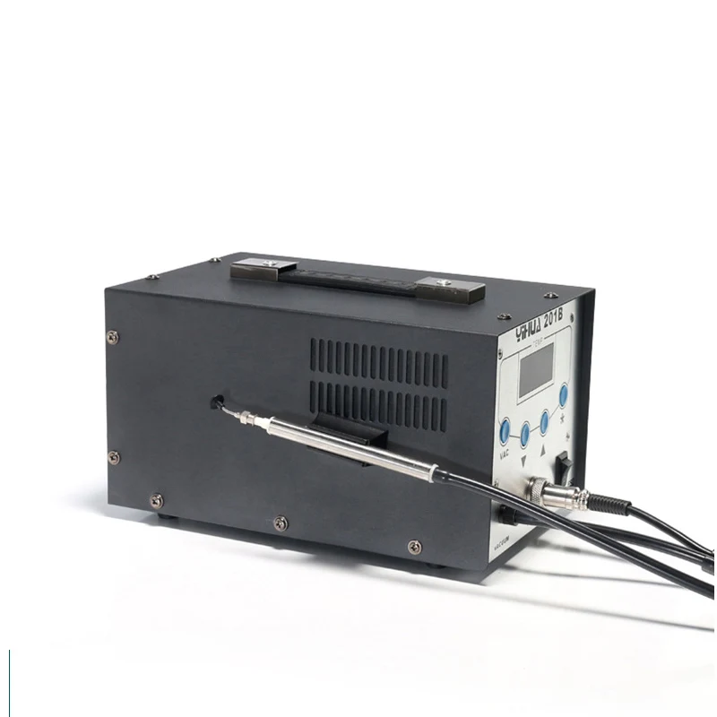 201B High Frequency Tin Welding Table Electric Tin Pen Solder Absorption 2 In1 Vacuum Desoldering Station