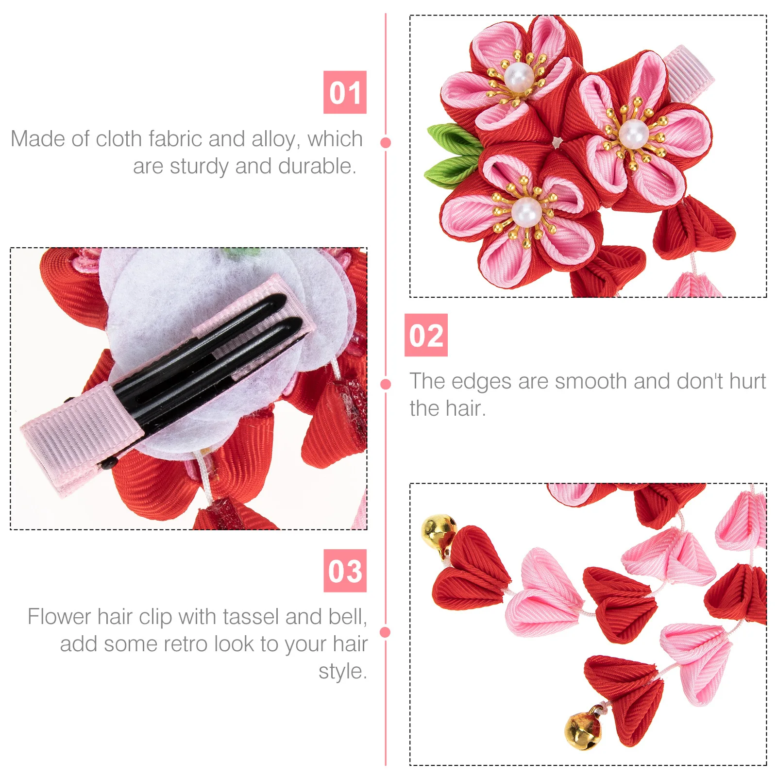 

Plum Hairpin Blossom Accessories Tassels Chinese Headgear Alloy Decorative Pins