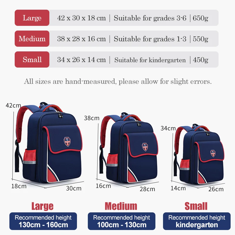 school bag Kids backpack water proof Preschool Ages 6-18 Spine protection Reduce the burden Large capacity