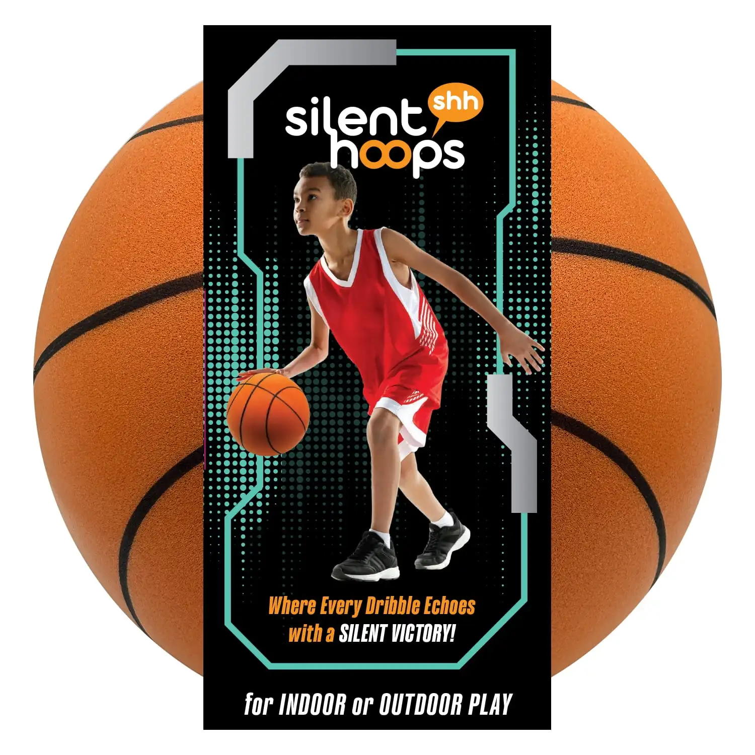 

Баскетбольный мяч для дома Supreme Silent Hoops, пена премиум-класса, стандартный размер, возраст 3+