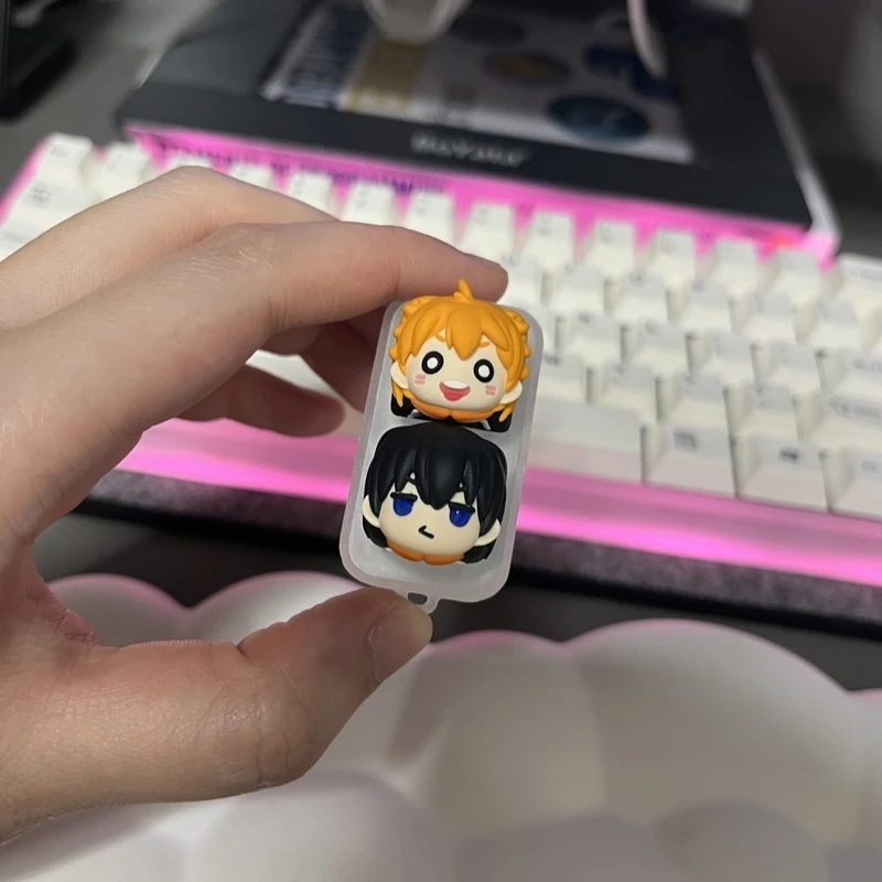هايكيو!! أنيمي شخصية كرتونية البضائع لوحة المفاتيح الميكانيكية المخصصة Esc Keycaps سلسلة لطيف Otaku مفاجأة هدايا رائعة #2