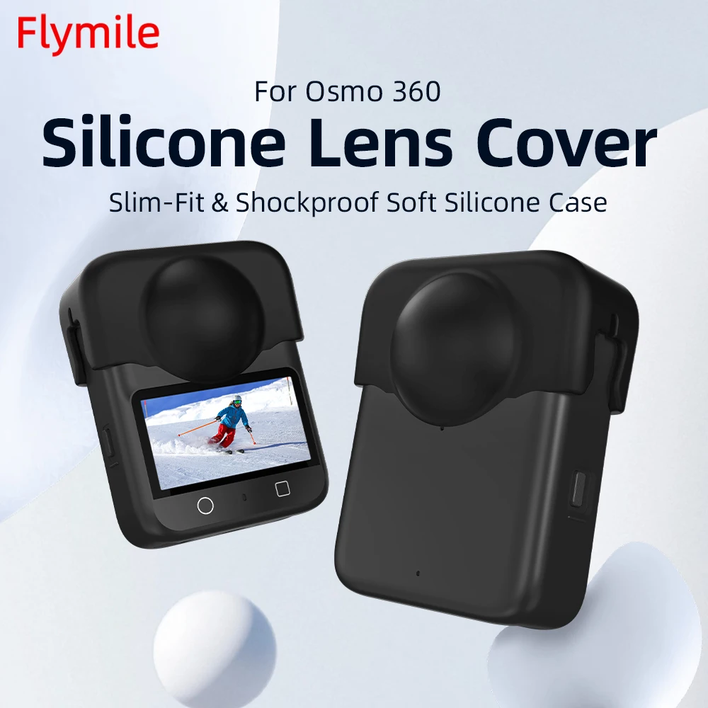 Flymile Objektivdeckel für DJI OSMO 360 II Zubehör Kamera Silikon Anti-Kratz-Schutzabdeckung Sturzsichere Staubdichte Hülle – Detail 1
