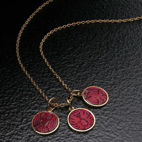 Kamen Rider OOO Ankh Coin Necklace Masked Rider Necklace Chain Pendants Fashion Jewelry Gift Cosplay Costume Prop