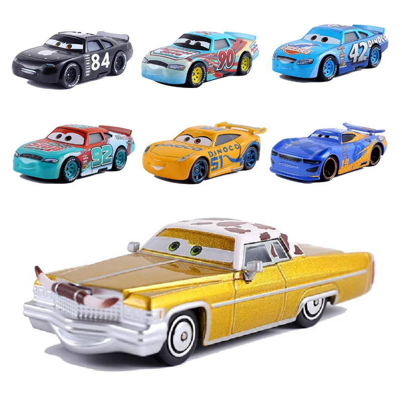 

Diney Cars Pixar 1:55 Diecast Vehicle Metal Bodywork Alloy Material Toys Anime Figure Lightning McQueen Oil Boss Birthday Gifts