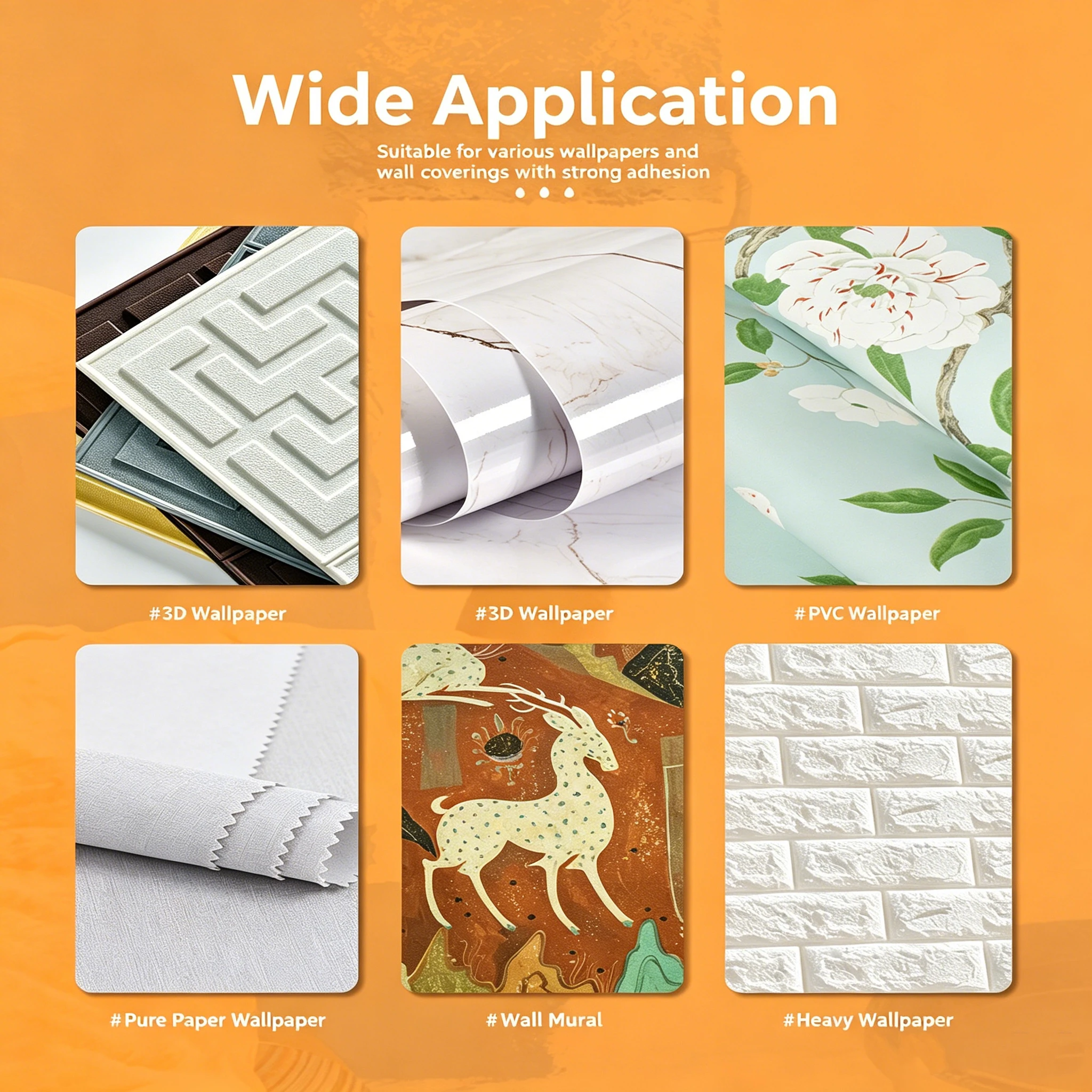 175g Potato Starch Wallpaper Adhesive Powder Heavy Duty Wall Mural Glue Powder Paste for Home Wall Renovation Decoration