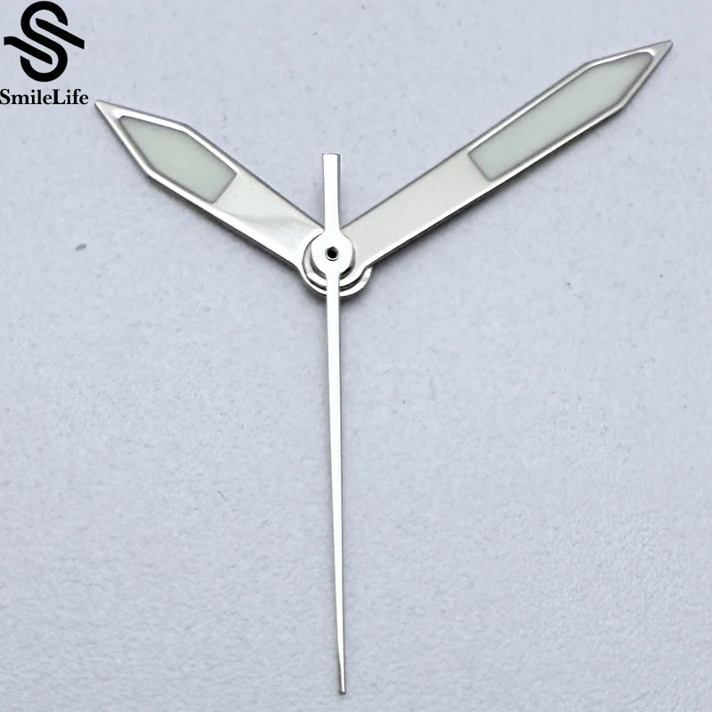 SmileLife Silver NH35 Polished Hands Green Luminous Fit Japan NH35/NH36/4R/7S Automatic Movement Mechanical Watch Accessories