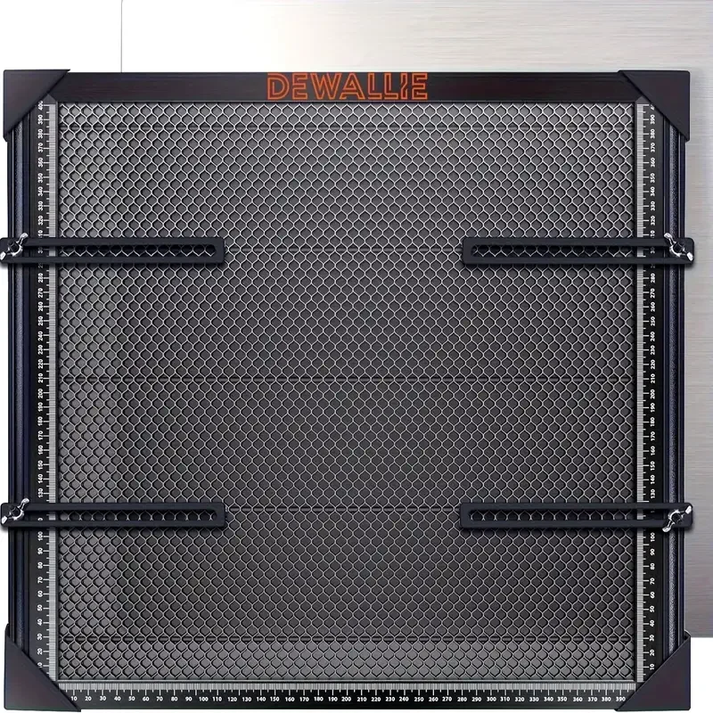 DEWALLIE ハニカムレーザーベッド、器具付き、18.5x17.32x0.87インチ ハニカム作業テーブル D1 および D1 Pro ダイオードレーザー彫刻機用