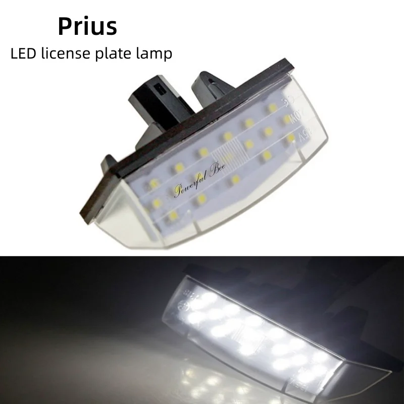 

2 x Automobile LED license plate lamp white signal lights CANBUS for Toyota Prius Venza Matriz Lexus CT200H cars