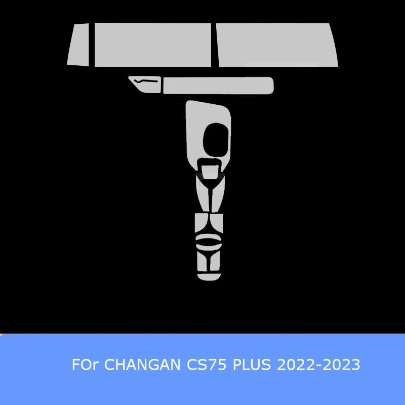 For CHANGAN CS75 PLUS 2022 2023 Gearbox Panel Navigation Screen Automotive Interior TPU Protective Film Car Accessories