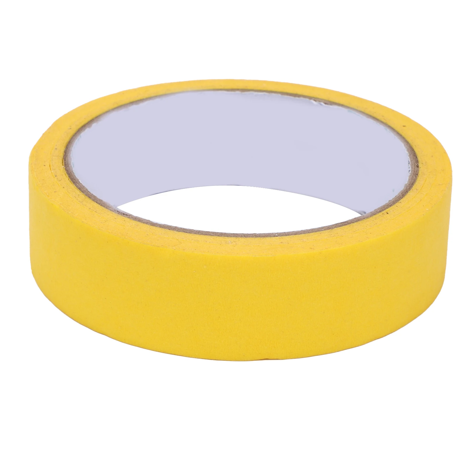 Masking Tape Applicator and 25mm Wide Yellow Sticker Roll Covering Paint Tape Dispenser Cutter for Trim Window Door Frame