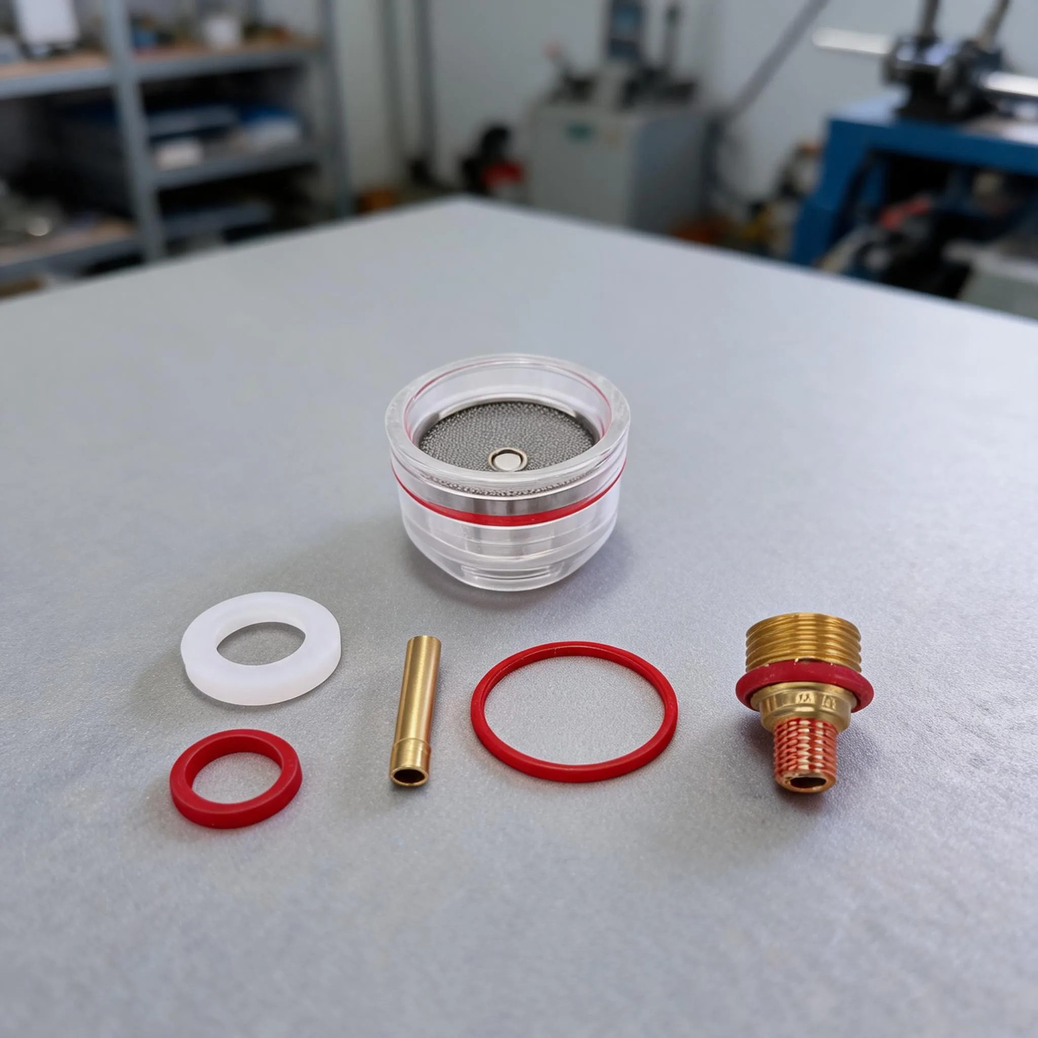 Borosilicate Glass Cup Nozzle Kit for WP9 20 For tig Welding For torch with 1.6mm 2.4mm 3.2mm Collets and Gaskets