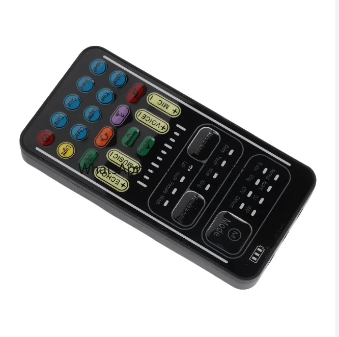 Voice Changer ABS Handheld Portable Multifunctional Sound Disguiser with 8 Sound Effects for Mobile Phone Computer Black