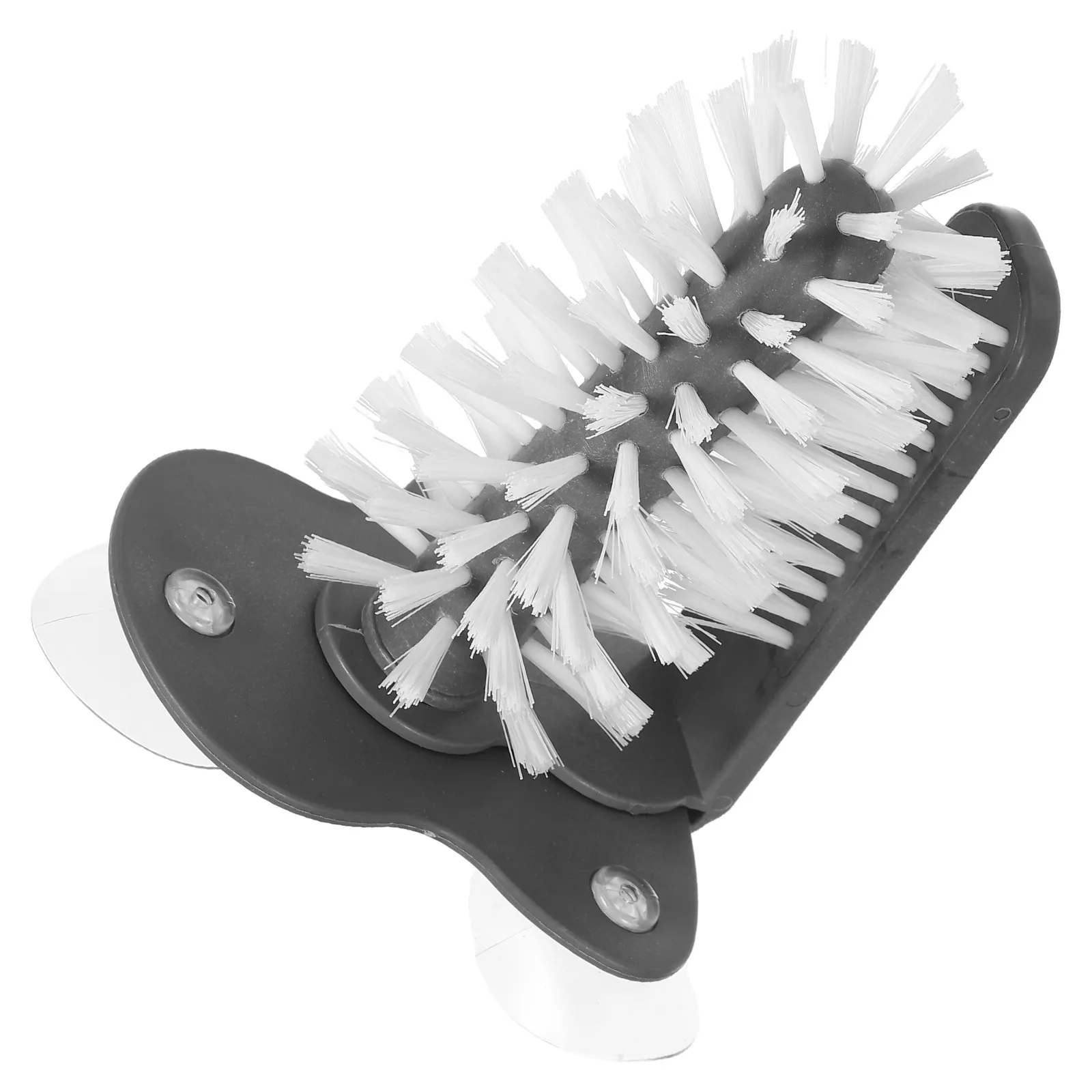 Glass Cup Cleaning Brush Rotating Design with Strong Suction Cup Base Wall Mountable for Teacups Coffee Mugs Bottle Cleaning