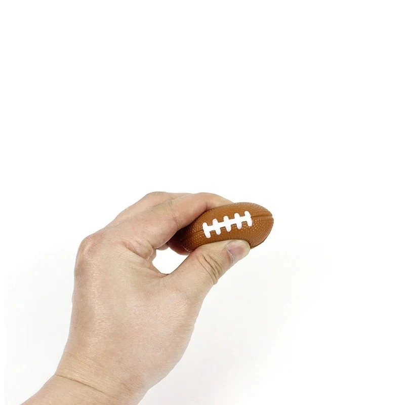 12pcs Mini PU Rugby Balls Set Foam Squeeze Sports Toys for Stress Relief Anxiety Relief School Classroom Reward Party Favor Game