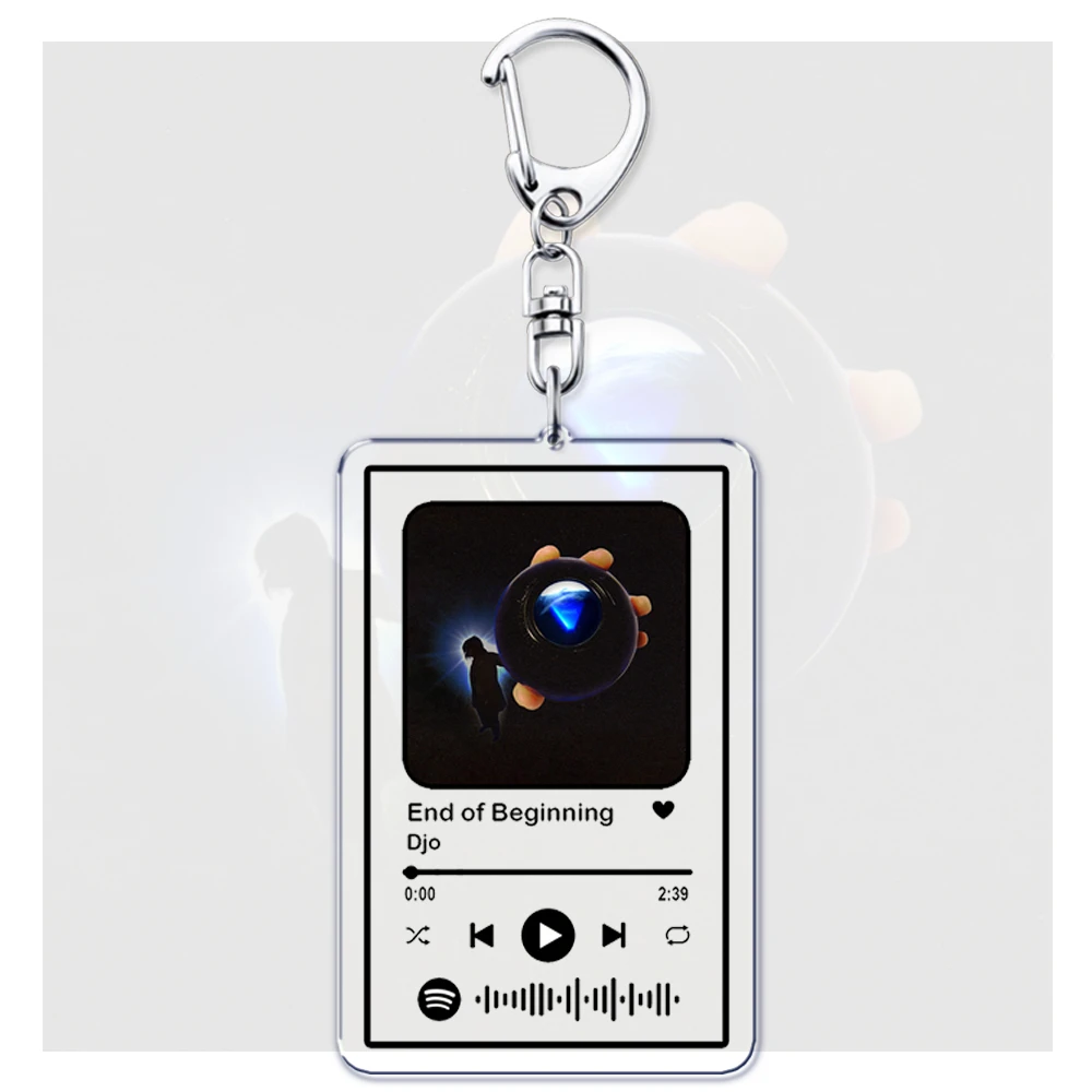 Llaveros de canciones Djo de cantante caliente para mujer, accesorios, bolsa, final de inicio, Chateau, código de música, joyería, regalos para seguidores y amigos