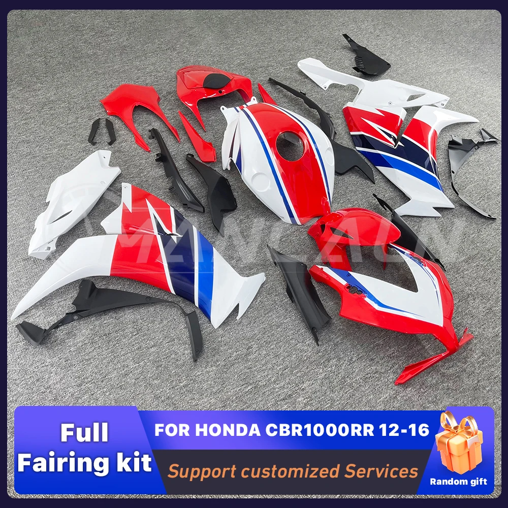 

Fit for Honda CBR1000RR CBR 1000RR 2012-2016 ABS Fairing Kit Full Set red white Motorcycle Fairings Painted Bodywork Custom