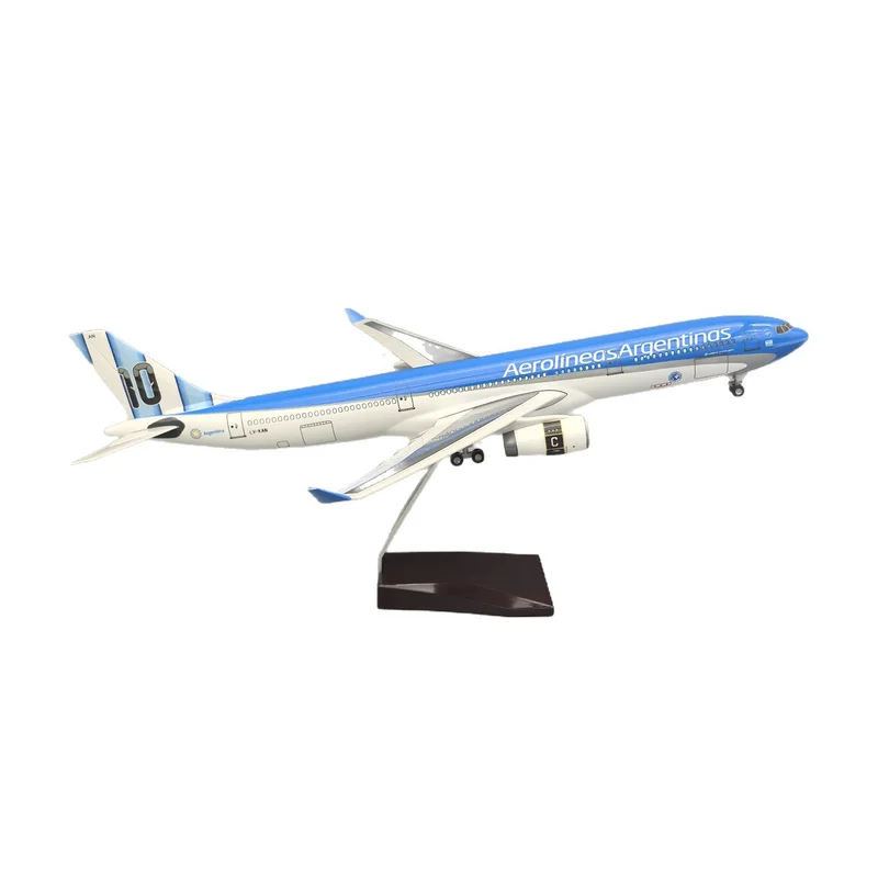 1:135 Scale 47Cm Airplane Diecast Resin Aircraft  Argentine Airlines A330 Plane 10 Number Airplane Model Collection Display