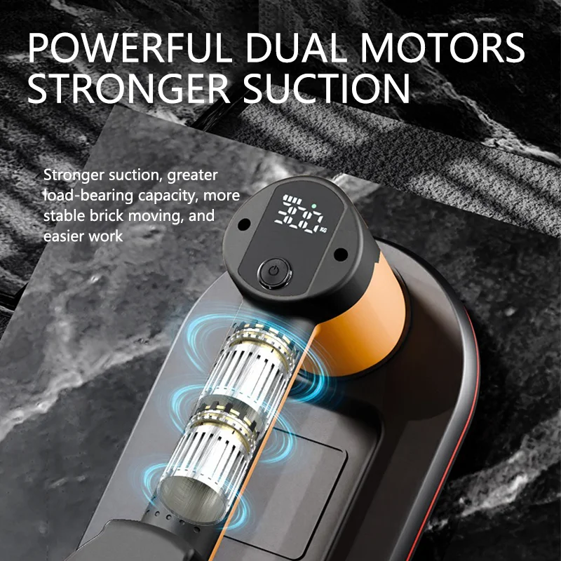 300kg Heavy Duty Electric Vacuum Lifter with Battery Power New Condition Manual Control Glass Suction Cup for Home Use