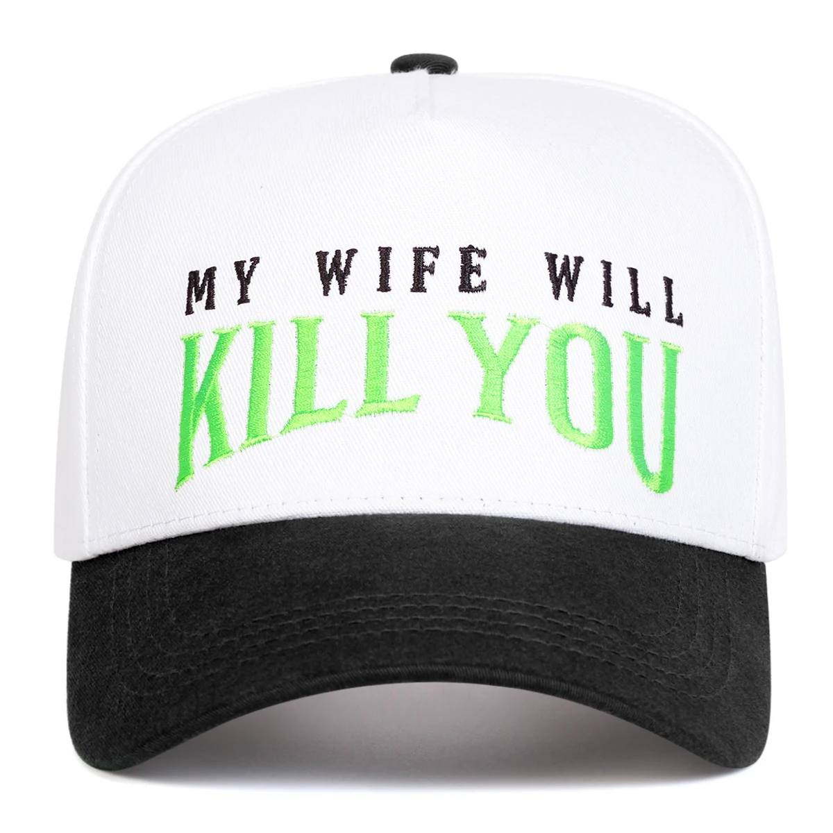 للجنسين زوجتي سوف تقتلك قبعات البيسبول المطرزة الربيع والخريف في الهواء الطلق قابل للتعديل قبعات عادية واقية من الشمس قبعة قبعة رياضية #4