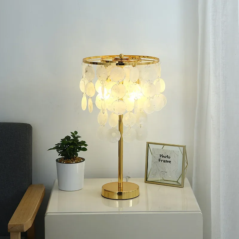 Nordic modern simple small table lamp home creative wedding warm flower living room bedside lamp