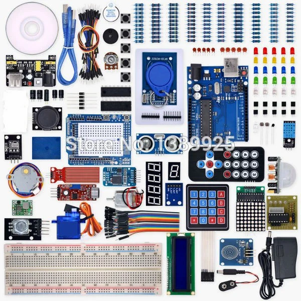 the-most-complete-starter-kit-for-arduino-uno-r3-project-with-tutorial-stepper-motor-ultrasonic-sensor-jumper-wire