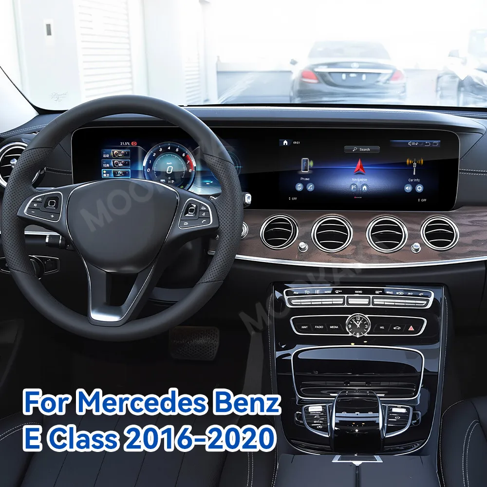 

24.6" Android Auto Car Radio For Mercedes Benz E Class 2016-2020 Stereo Multimedia Player LCD Dash Dual Screen DSP HiCar Carplay