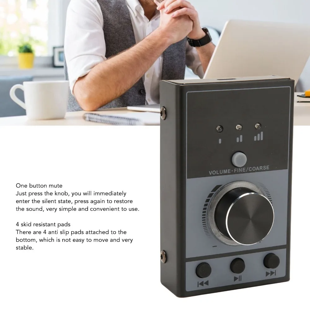 One-Click Mute USB Computer Volume Controller USB Volume Control Knob for for Win 10 8 7 for Android