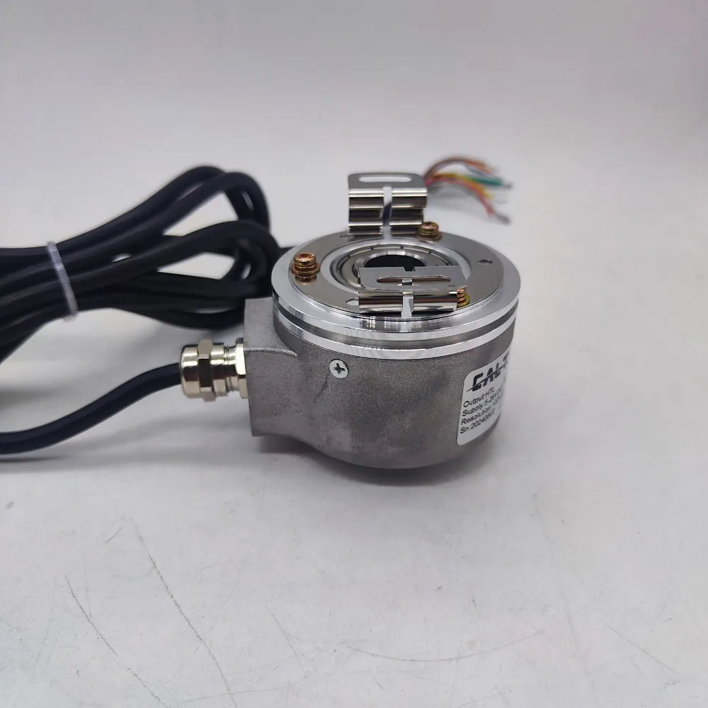 Customized Model GHH58 Hollow Shaft Rotary Encoder 14 mm Hole  5-26V Voltage HTL 1024 P/R Pulse  7M Cable GHH58-14G1024BMK526-7M